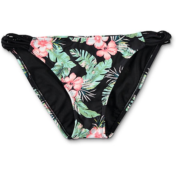Malibu Floral Hawaiian Bikini Bottoms Swimsuit Bathing Suit summer swimwear new - Picture 3 of 7